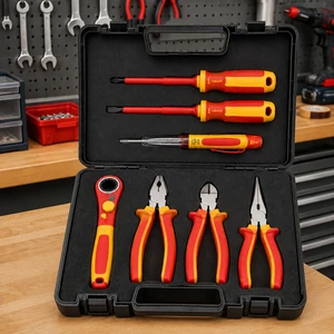 Factory Direct VDE Certified Hand Tool Kit High Precision 1000V Safety Standard Insulated Electrician Tools Hard Case OEM