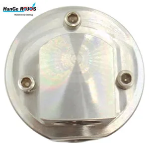 Dual Channel Stainless Steel Rotary Union Swivel Joint Low Pressure Threaded G/Rp Polished Surface Hex Head 40mm Mounting Hole