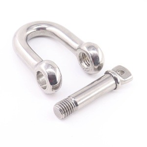 Shackle-Rigging Hardware Manufacturer High Quality Heavy Duty D Shackle Stainless Steel 304/316 for General Industry