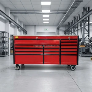 15 Drawers New Red Car Auto Repair Bracket Box Cabinet Box With Wheels Tool Heavy Duty Drawer Storage Wagon Tool Chest
