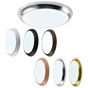 IP45 36W 3CCT Tri-proof Wood Grain Surface Mounted AC LED Ceiling Lamp 3-Year Warranty Moisture-proof for Living Room Bedroom