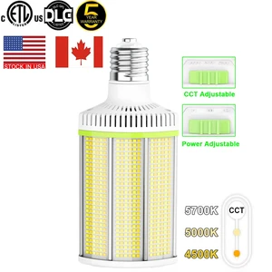 LED Corn Retrofit Fixture US Stock 80w 120w E26 E39 Horizontal Lamp Outdoor Area Lighting Parking Lot Street LED Corn Bulb Light