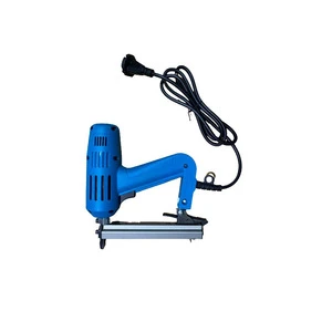 DIY 21 Ga Fine Wire Electronic Nail Gun 8016 Stapler Machine Light Duty 6-16 mm Electric for Furniture & Pallet Wood