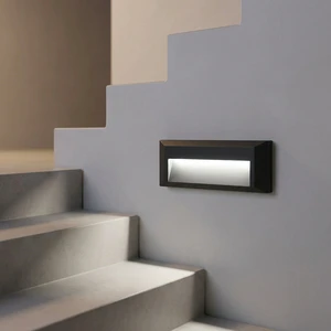 6W Square LED Wall Lamp 3CCT Control Surface Mounted Aluminum Step Light for Staircase Lighting Modern Warm White Outdoor