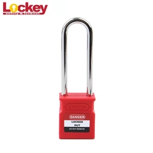 Best Brand Padlock Prices 76mm Long Steel Shackle Safety Lock Out Padlock With Master Key