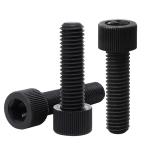 Nylon Hexagon Socket Head Screws Black Plastic Screws Cylindrical Head Bolts Plastic Cup Head Screws M4/M5/M6