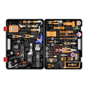 Versatile Home Repair Tool Set Electric Drill Impact Drill Angle Grinder-High-Power Plug-in Power Supply Hand Tools
