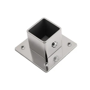 Thickened Stainless Steel Square Tube Base Support Gardening Pole Frame Fixation Custom Metal Processing Connection Parts