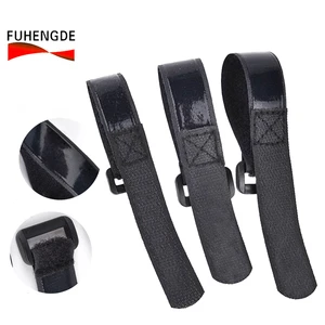 Custom Eco-Friendly Self-Adhesive Non-Slip Nylon Full Glue Buckle Strap With Hook And Loop For Battery Bicycle Fasten