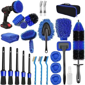 Multifunctional Car Washing Set - Electric Drill, Brush, Car Polishing And Cleaning Tools, Manual Tools, Car Cleaning Tool Set