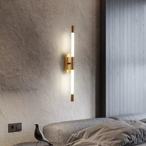 Minimalist Rotating Long Strip Wall Lamp Living Room Hotel Acrylic Decoration Wall Sconce Light Fixtures