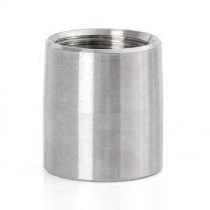 CNC High Pressure Stainless Steel Long Threaded Coupling Taper Pipe Sleeve In Line Pipe Extension For Fluid Systems