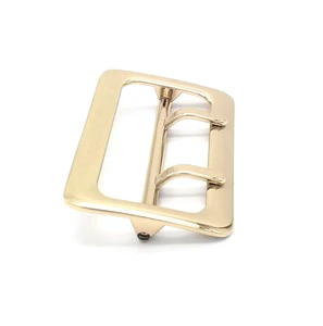Ladies Fashion Custom Belt Buckle Double Pin 58MM Waist Belt Buckles for Women Adjustable Belt Buckle Wholesale for Paper Bag