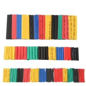 164pcs Set Polyolefin Shrinking Assorted Heat Shrink Tube Wire Cable Insulated Factory Sleeving Tubing Hand Tools Set