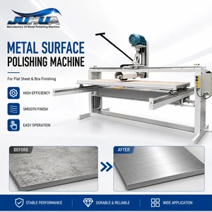 JUHUA Hairline Finish Machine For Stainless Steel Panels Motorized Flat Surface Nylon Wheel Polisher & Grinder 380V 4.4KW