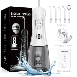 2026 400ML 8 Modes IPX7 Waterproof New Portable Cordless Oral Irrigator Electric Water Flosser Dental Flosser Pick