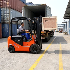 Cheap Wholesale LEAD LD-20EF 4WD Hydraulic Side Shifter 2-3 Tons Lithium-Ion Battery Stacker Pallet Truck Electric Forklift For