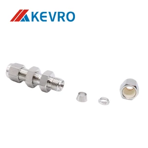 316 Stainless Steel Bulkhead Union Tube Fittings Male Connector Pipe Shape Fittings