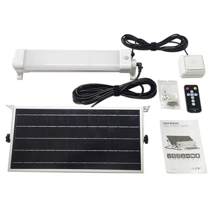 Waterproof Solar Batten Light Tri Proof Lighting Fixture Aluminum Solar Linear Led Tri-proof Light