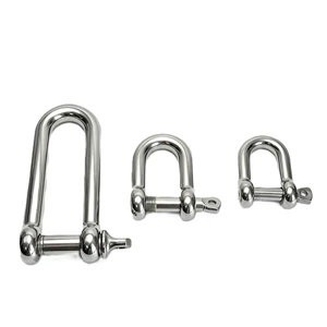 New Marine Grade 316 Stainless Steel D Shackles for Boat Hardware and Yacht