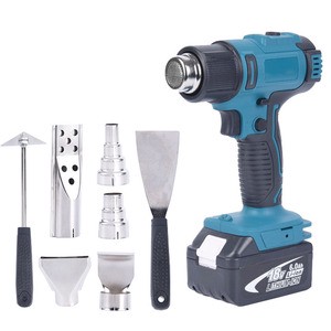 Oem 18v Portable Sealing Wax Thermo Glue Gun Sticks High Power Rechargeable Lithium Battery Hot Air Cordless Heat Gun Tools 1200