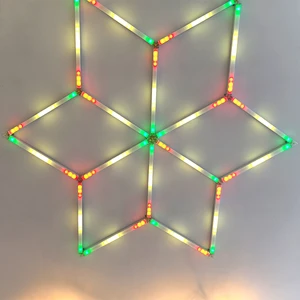 RGB Multi Color IP65 Waterproof Car Detailing Workshop Honeycomb Hexagonal LED Garage Light for Office Road Use Car Wash Ceiling