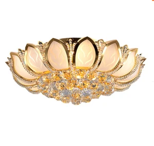 Home Decoration Living Room LED Crystal Chandelier Wedding Luxury Pendant Light Modern Ceiling Lamps