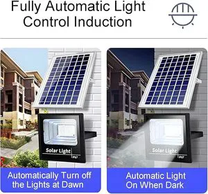 Environment Protection Solar LED Flood Light Super Bright Energy Saving ABS Waterproof Outdoor Garden IP67 Remote Control High