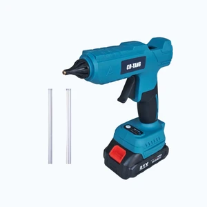 18V 6000mAh Electric Lithium Battery Cordless Hot Glue Gun 2mm Pure Copper Nozzle Anti Scald Sleeve PTC Constant Temp