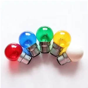 Cheap Price Small Colorful Globe E27 B22 Base G4 Tungsten Incandescent Lamp For Decoration