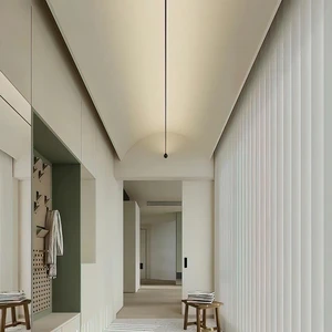 4M DIY Vertical Skyline Linear Light Composed of Aluminum Profile and LED Strip Light for Ceiling Wall Installation 24v