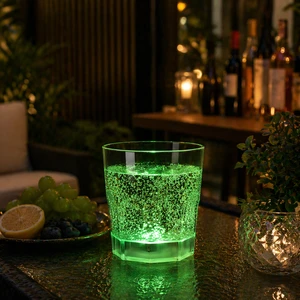 LED Light up Drinking Glass Color Changing Glow Cup for Bar Party Night Club Decoration
