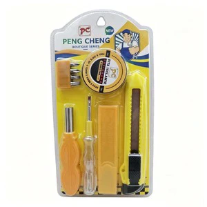 Hand Tools Set C38, Hand Tool Kits, Screwdriver Knife Brush Plier Hammer Tape , $1 Product Line , Hardware and Tools 1$ Series