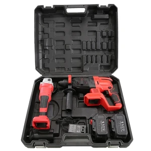 Factory 5-in-1 Brushless Cordless Impact Drill Kit Stainless Steel Tools 800N.m Torque 6.0Ah Lithium Battery Hard Case 3-Year