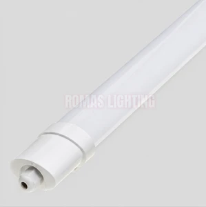 Modern LED Tri-proof Light IP65 Waterproof Linear Batten Lamp Linkable Vapor Tight Fixture for Workshop Parking Lot