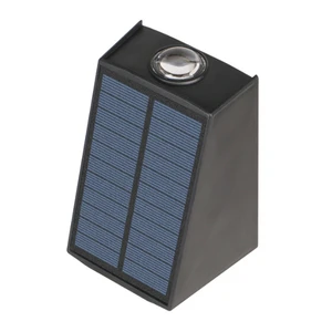 Solar Wall Lamp with PIR Motion Sensor Trapezoid Motif Lighting Pattern Wall Lights Porch Sconce Landscape Lighting