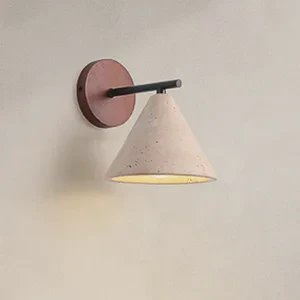 Creative Design Cone Triangle LED Wall Lamp for Home Decor Wabi Sabi Style for Bedrooms Corridors Staircases Hotels