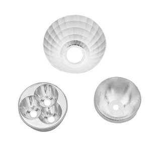Custom Anodized Aluminum CNC Reflector Parabolic Optic Precision Parts for LED Flashlight & Reflector Cups