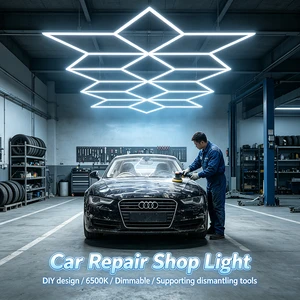 Factory Direct Sales Car Repair Shop 220V Garage Snowflake Lights Super Bright Led Work Lamp