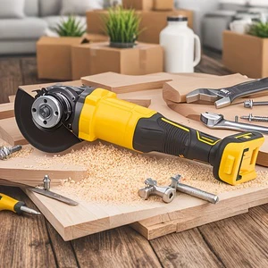 Hot Sales Brushless Cordless Angle Grinder Battery-Powered Slide Adjustable Speed Setting for Heavy Duty Grinding Polishing