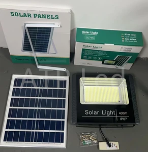25W to 300W Outdoor Waterproof Garden Solar Flood Light with Remote Control ABS Body IP66 Rating LED Solar Flood Light