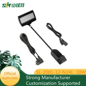 SLT Long Arm LED Lights Exhibition Use Clamp on Booth Light 18W AC85-265V CE Black and Grey Color SL-2081-12-N24L