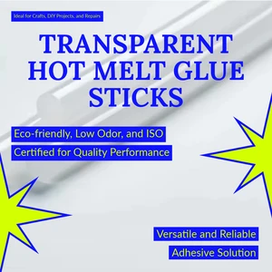Dependable and Multipurpose 11mm Water Clear Hot Glue Gun Sticks for Wide Ranging DIY and Repair Activities