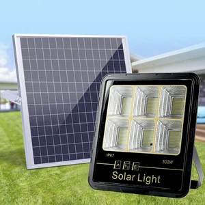 High Quality Led Floodlight Solar Outdoor Waterproof 100W 200W 300W Wall Flood Solar Motion Lights