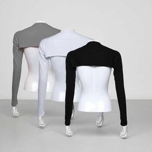 New Cross-border Solid Color One-shoulder Modal Fabric Sleeve Sun-protective Sports Outdoor Shawl and Sleeve Set for Women