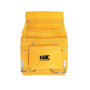Wholesale Heavy Duty Carpenter Electrician Handmade Working Leather Tools Bags Pouch with Belt for Work Tool Bag Pouch