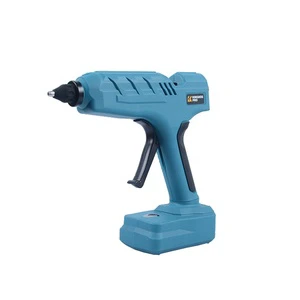 New Style Blue Cordless Rechargeable with Battery Pack Hot Melt Glue Gun for DIY