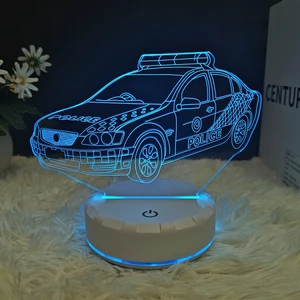 Hot Selling Premium Holographic Night Light Acrylic Base Rechargeable Desk Lamp for Study Room