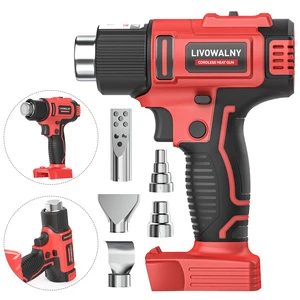 Wholesale Dual Temperature Heat Gun 550°C for 18V Battery with 5 Nozzles and Variable Temperature for Industrial Use
