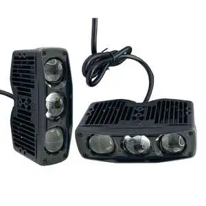 Hot Selling F06N 3 LED Spotlight 55W 70W High Brightness Dual Color White White Wide Beam Reflector Cup Car Light